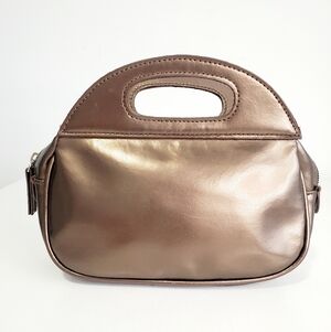 Metallic Brown Mini Handbag